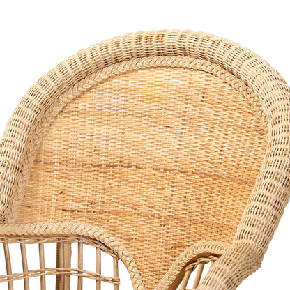 bali & pari  - Ratu Chair in Natural Brown - Ratu-Rattan-AC view 5