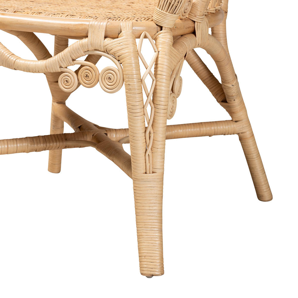 bali & pari  - Ratu Chair in Natural Brown - Ratu-Rattan-AC view 6