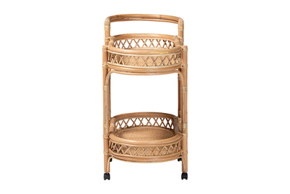 bali & pari - Raul Cart - Raul-Natural Rattan-Cart view 3