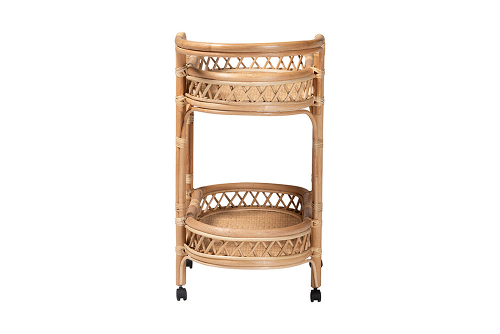 bali & pari - Raul Cart - Raul-Natural Rattan-Cart view 4
