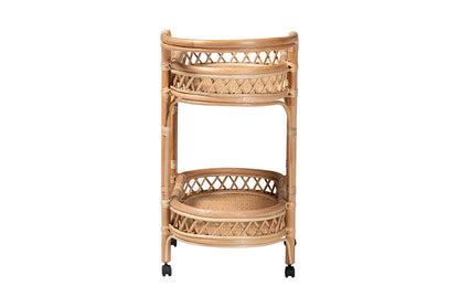 bali & pari - Raul Cart - Raul-Natural Rattan-Cart view 4
