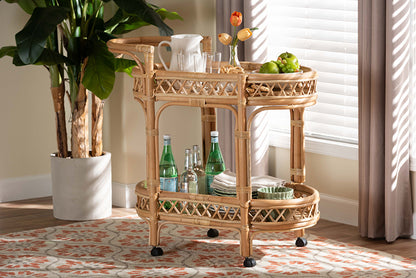 bali & pari - Raul Cart - Raul-Natural Rattan-Cart view 5