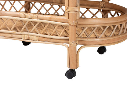 bali & pari - Raul Cart - Raul-Natural Rattan-Cart view 7