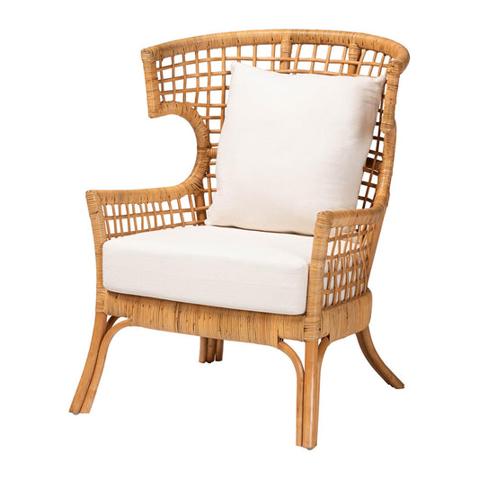 bali & pari - Regina Chair in Light Honey - REGINA-Light Honey Rattan/Wicker Weave-CC view 1