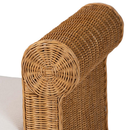 bali & pari - Reiko Bench in Light Honey - Palm Short-Open-Natural Rattan-Bench view 4