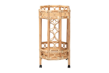 bali & pari - Rene Cart - Rene-Natural Rattan-Cart view 3