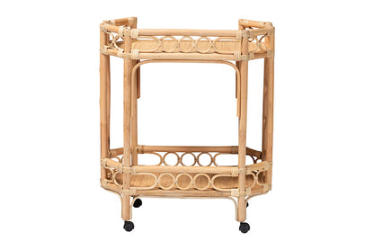bali & pari - Rene Cart - Rene-Natural Rattan-Cart view 4