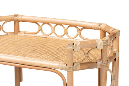 bali & pari - Rene Cart - Rene-Natural Rattan-Cart view 6