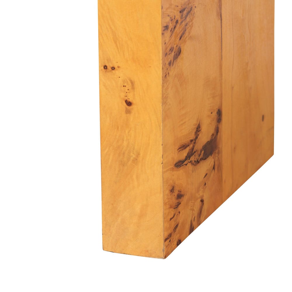 bali & pari - Revelle Console Table in Light Mappa Burl - SVN-14-Natural Burl Op1-Console Table view 4