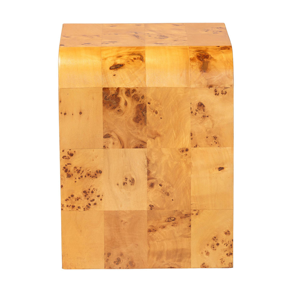 bali & pari - Revelle End Table in Light Mappa Burl - SVN-1140-Natural Burl Op1-Okin-ET view 3