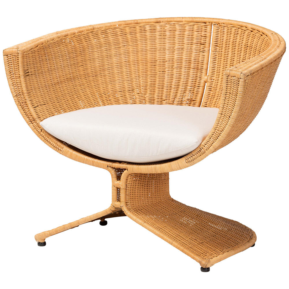 bali & pari  - Reya Living Room Set in Light Honey - Palm Tulip-Light Honey/Rattan-2pc Chair/FS Set view 3