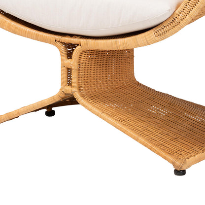 bali & pari  - Reya Living Room Set in Light Honey - Palm Tulip-Light Honey/Rattan-2pc Chair/FS Set view 4