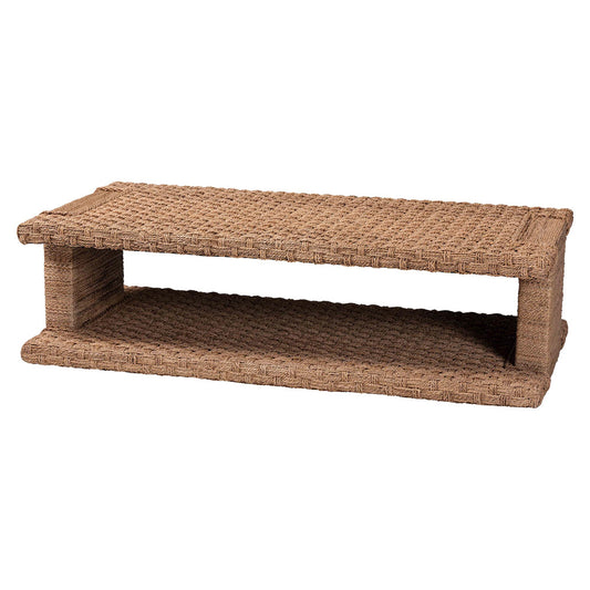 bali & pari - Rhinos Coffee Table in Light Brown - Rhinos-Bleached Light Brown-CT view 1