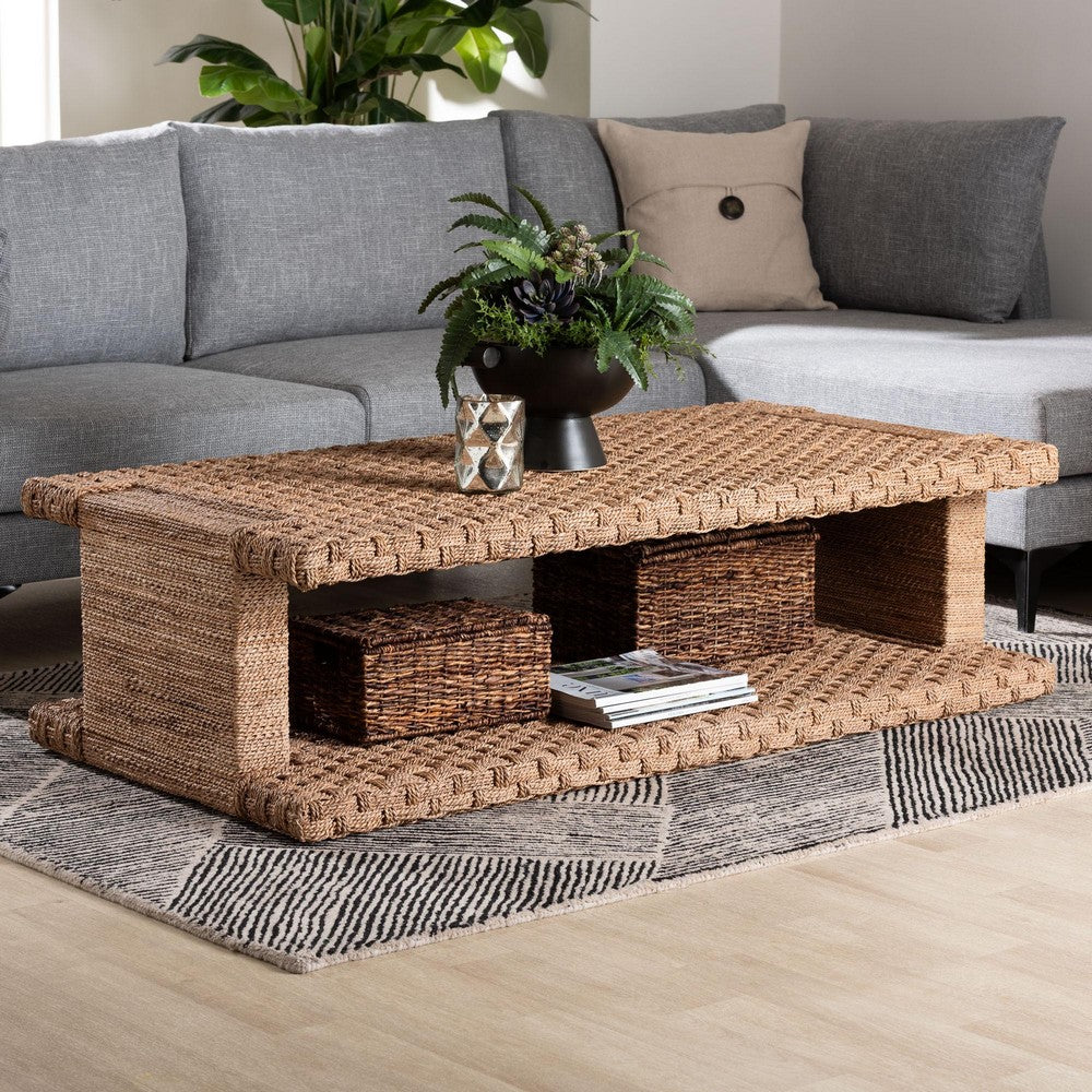 bali & pari - Rhinos Coffee Table in Light Brown - Rhinos-Bleached Light Brown-CT view 7