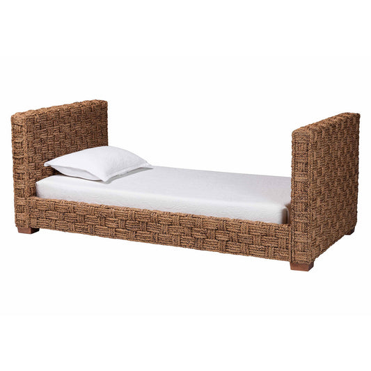 bali & pari - RhiNos Twin Size Daybed in Light Brown - RhiNos-Bleached Lt Brwn No Mattress-Daybed view 1