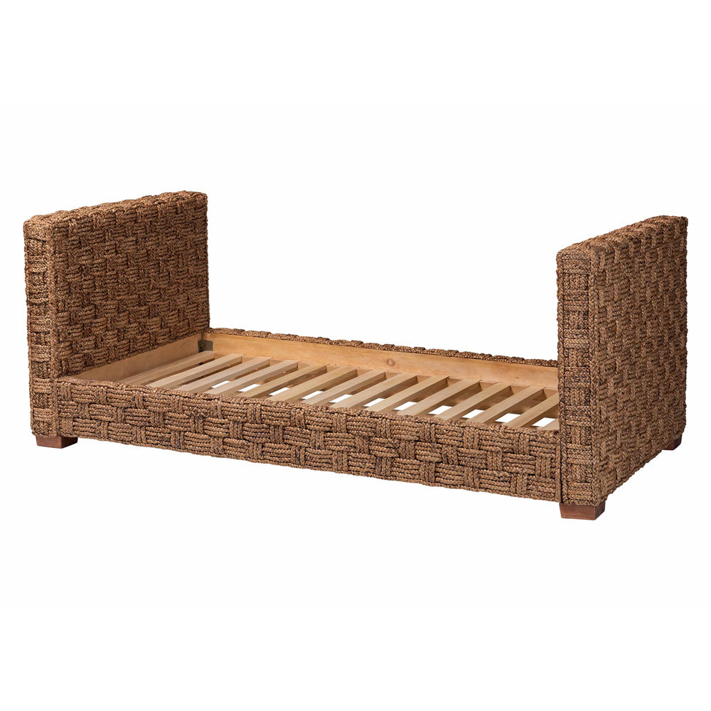 bali & pari - RhiNos Twin Size Daybed in Light Brown - RhiNos-Bleached Lt Brwn No Mattress-Daybed view 3