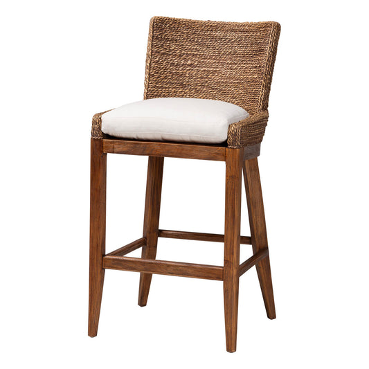 bali & pari  - Ridley Bar Stool in Brown Wash - MD-39835 Ridley-Brown Wash-Cushion-BS view 1