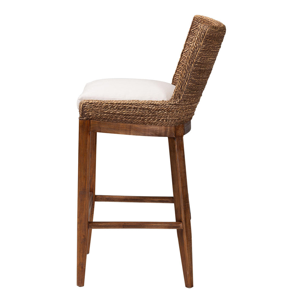 bali & pari  - Ridley Bar Stool in Brown Wash - MD-39835 Ridley-Brown Wash-Cushion-BS view 3