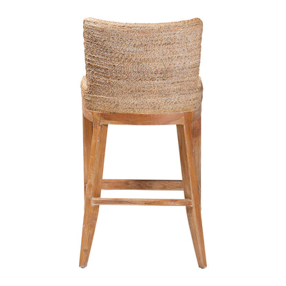 bali & pari  - Ridley Bar Stool in White Wash - MD-39835 Ridley-White Wash-Cushion-BS view 4