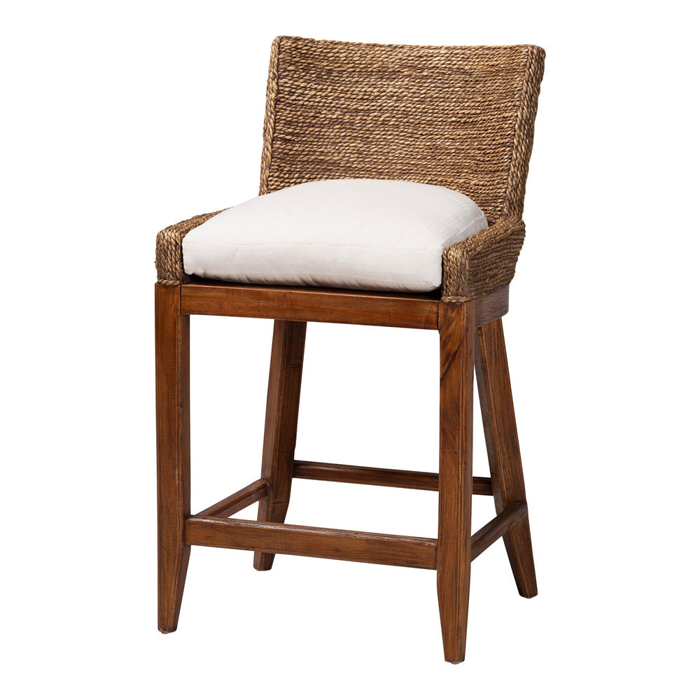 bali & pari  - Ridley Counter Stool in Brown Wash - MD-39834 Ridley-Brown Wash-Cushion-CS view 1