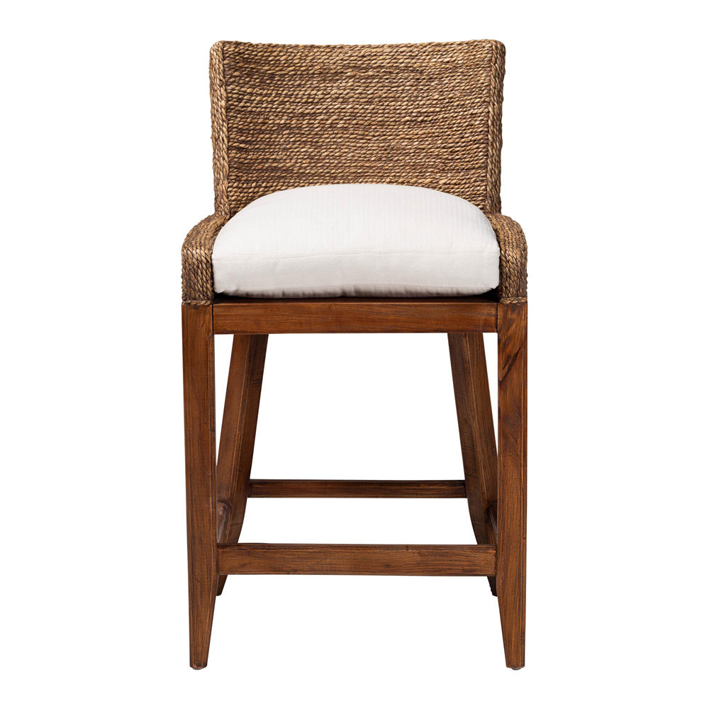 bali & pari  - Ridley Counter Stool in Brown Wash - MD-39834 Ridley-Brown Wash-Cushion-CS view 2