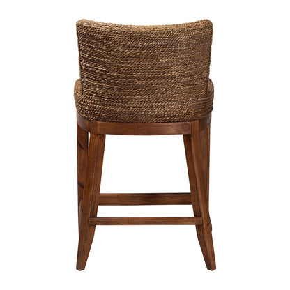 bali & pari  - Ridley Counter Stool in Brown Wash - MD-39834 Ridley-Brown Wash-Cushion-CS view 4