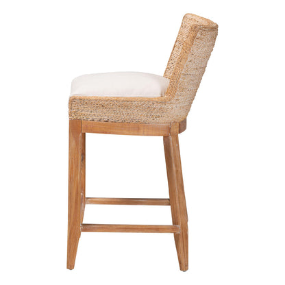 bali & pari  - Ridley Counter Stool in White Wash - MD-39834 Ridley-White Wash-Cushion-CS view 3