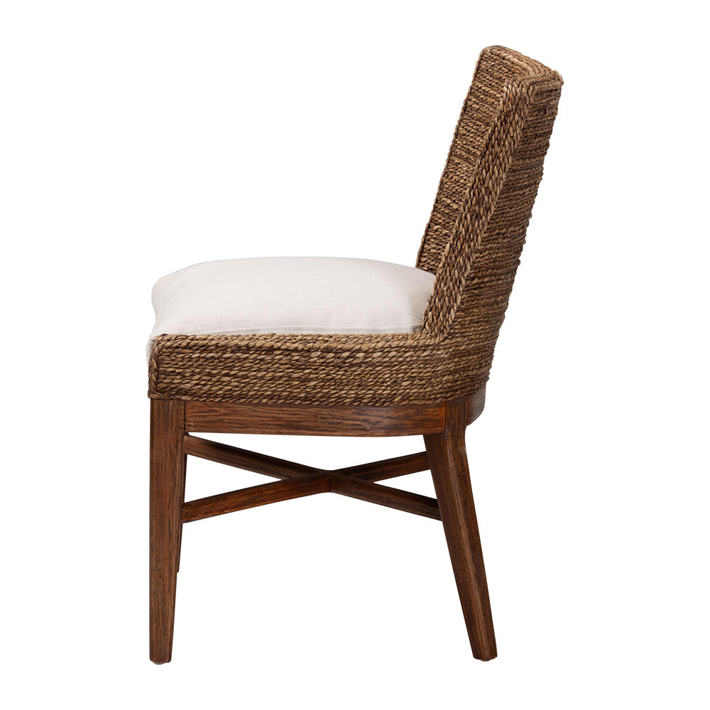 bali & pari  - Ridley Dining Chair in Brown Wash - MD-39833 Ridley-Brown Wash-Cushion-DC view 3