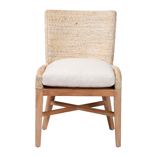 bali & pari  - Ridley Dining Chair in White Wash - MD-39833 Ridley-White Wash-Cushion-DC view 2
