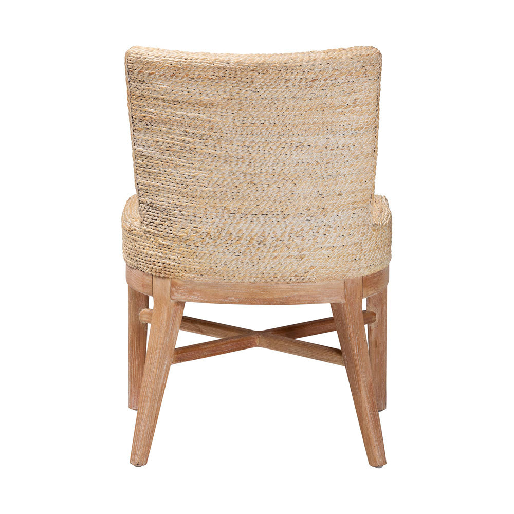 bali & pari  - Ridley Dining Chair in White Wash - MD-39833 Ridley-White Wash-Cushion-DC view 4