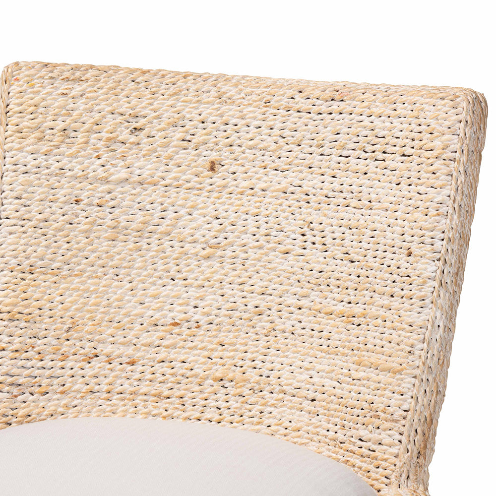 bali & pari  - Ridley Dining Chair in White Wash - MD-39833 Ridley-White Wash-Cushion-DC view 5