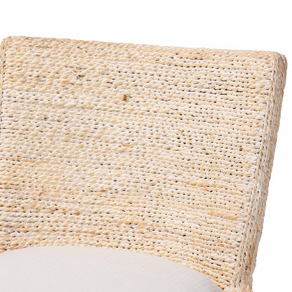 bali & pari  - Ridley Dining Chair in White Wash - MD-39833 Ridley-White Wash-Cushion-DC view 5
