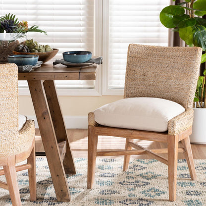 bali & pari  - Ridley Dining Chair in White Wash - MD-39833 Ridley-White Wash-Cushion-DC view 8