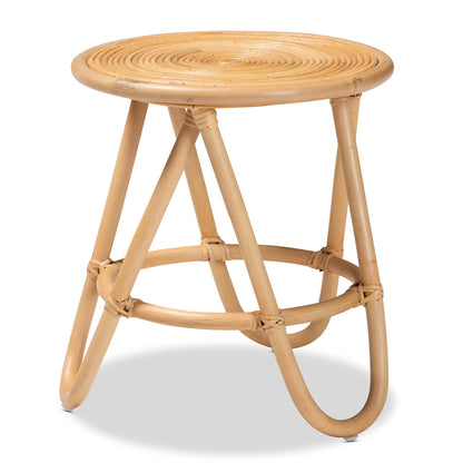 bali & pari - Rinjani End Table in Natural Brown - Rinjani-Rattan-ET view 1