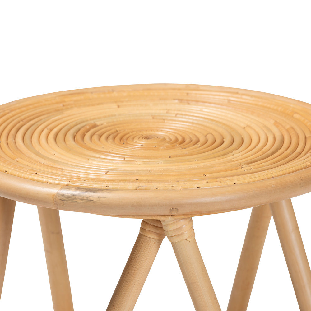 bali & pari - Rinjani End Table in Natural Brown - Rinjani-Rattan-ET view 3