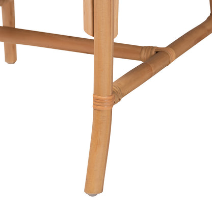 bali & pari - Rio Dining Chair in White/Natural Brown - Rio-Rattan-DC view 6
