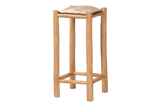 bali & pari - Rivera Bar Stool - BGL-01-Goat Leather-BS view 1