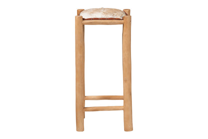 bali & pari - Rivera Bar Stool - BGL-01-Goat Leather-BS view 2