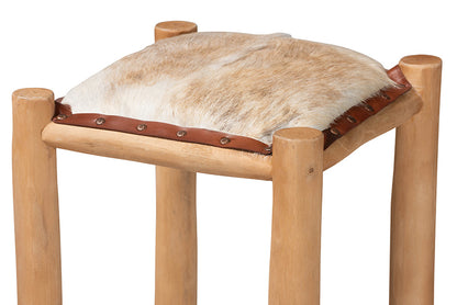 bali & pari - Rivera Bar Stool - BGL-01-Goat Leather-BS view 3