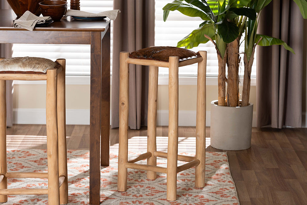 bali & pari - Rivera Bar Stool - BGL-01-Goat Leather-BS view 5
