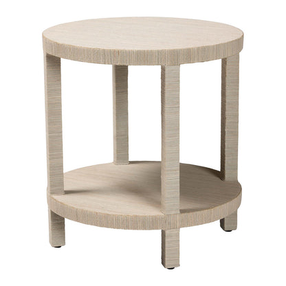 bali & pari - Rocco End Table in Natural - Rocco-Natural Woven Grasscloth-ET view 1