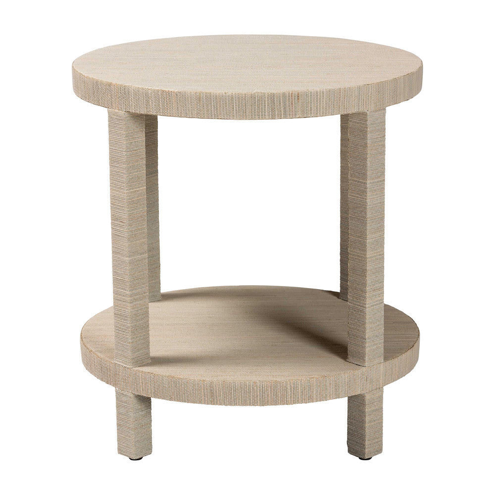 bali & pari - Rocco End Table in Natural - Rocco-Natural Woven Grasscloth-ET view 2