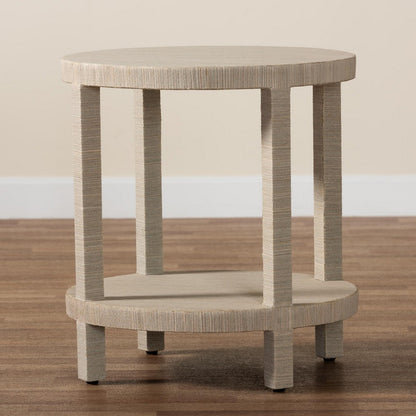 bali & pari - Rocco End Table in Natural - Rocco-Natural Woven Grasscloth-ET view 7