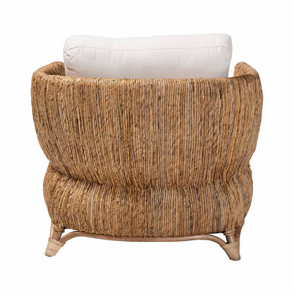 bali & pari  - Roma Chair in Natural Brown/Brown - Roma-Rattan/Banana Weave-Cushion-AC view 4