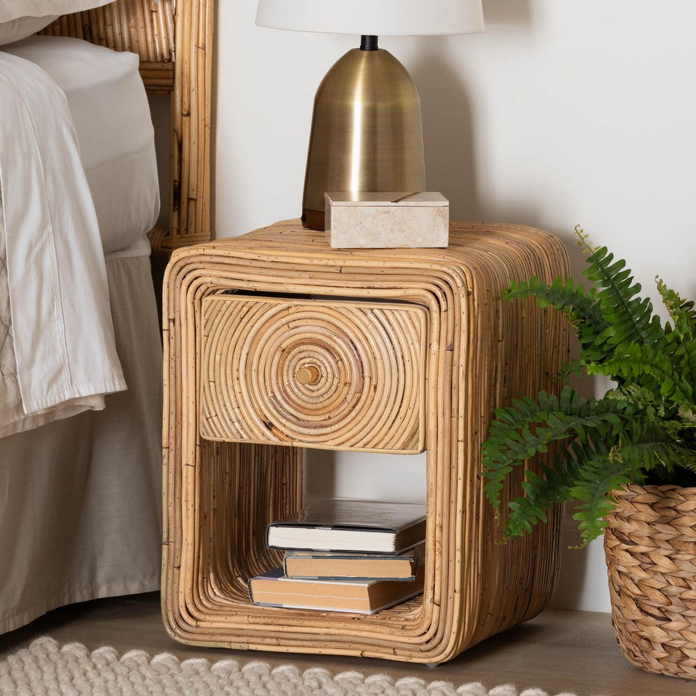 bali & pari - Rosina Nightstand in Natural - WS057-Natural Rattan-NS view 8