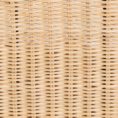 bali & pari - Rotem Ottoman in Natural Brown - Rotem-Small-Natural/Rattan-Cushion-Ottoman view 5