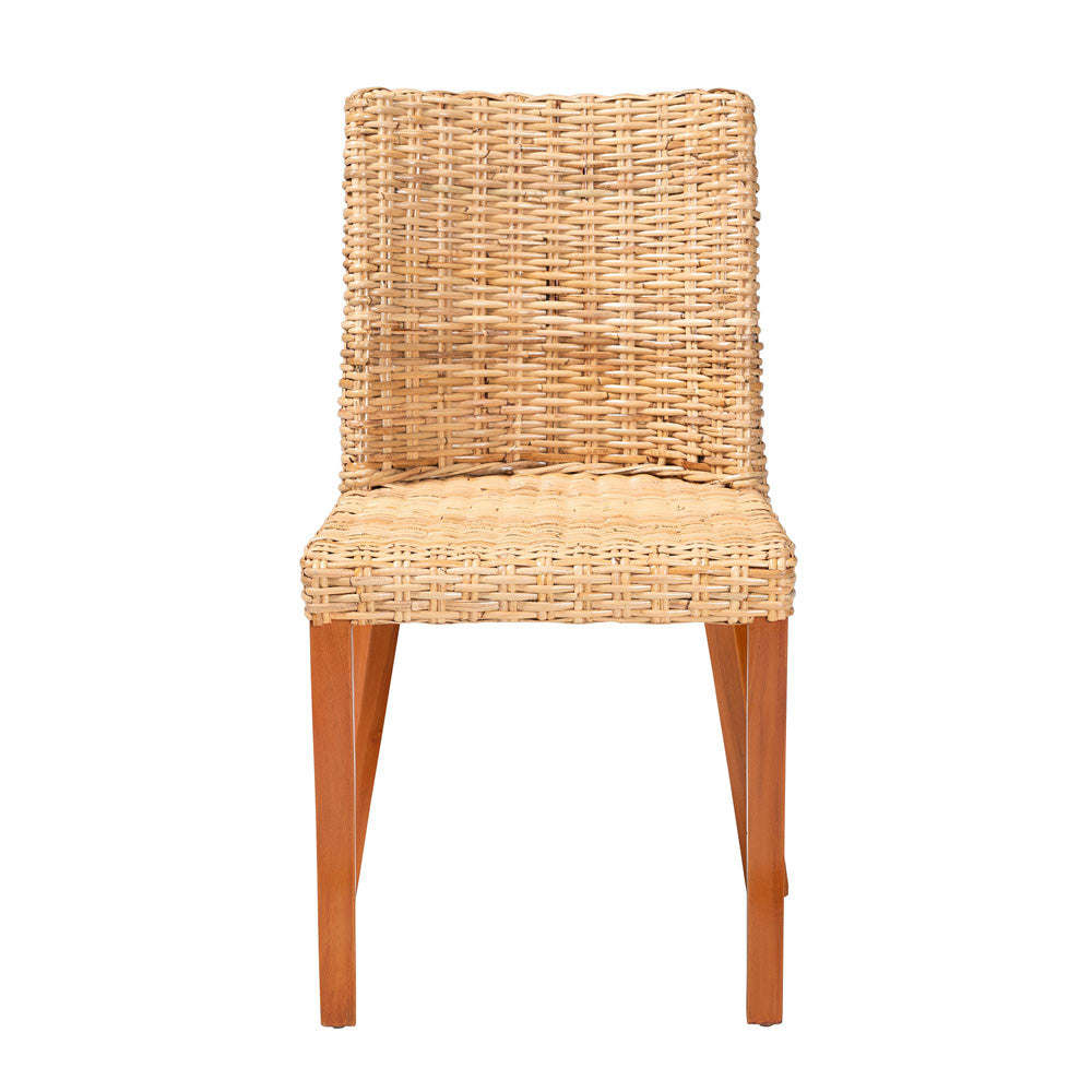 bali & pari - Rowen Dining Chair in Light Honey/Honey - MD-38034/Nope-Natural-DC view 2