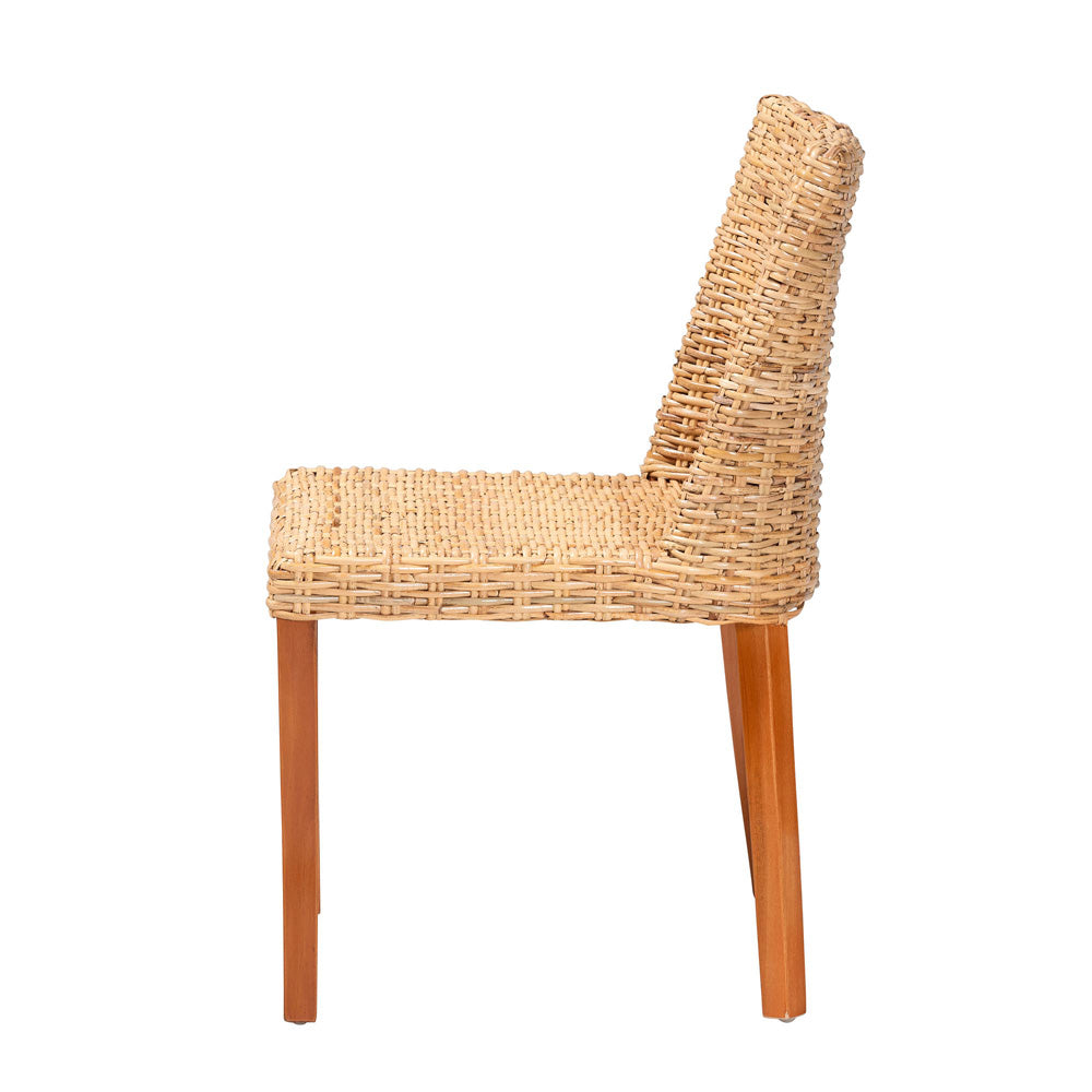 bali & pari - Rowen Dining Chair in Light Honey/Honey - MD-38034/Nope-Natural-DC view 3