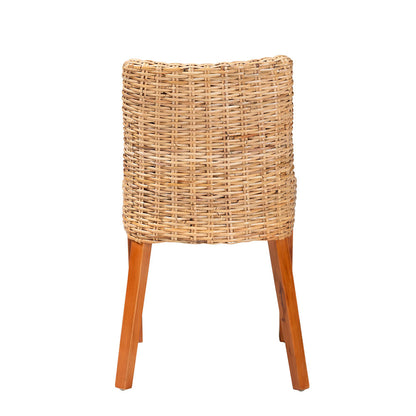 bali & pari - Rowen Dining Chair in Light Honey/Honey - MD-38034/Nope-Natural-DC view 4
