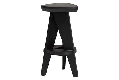 bali & pari - Roy Counter Stool - Roy-Black Wooden-CS view 1